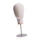 thumbnail image 5 of Modelo de cabeza de maniquí 43 cm Fernando Beige base de acero inoxidable circunferencia de la cabeza 54 cm multiusos ligero, 5 of 8
