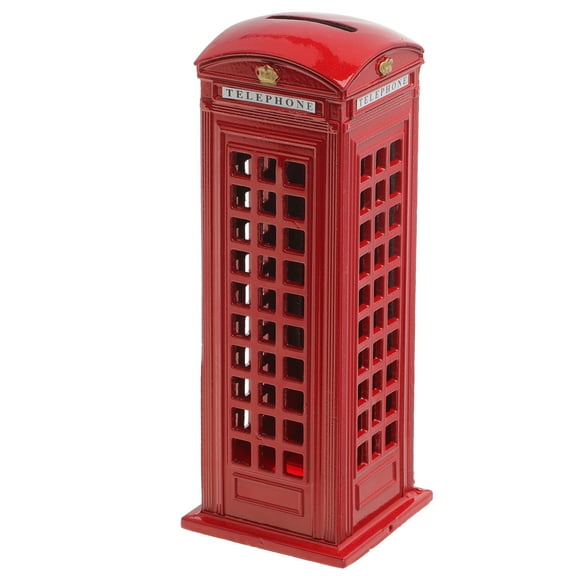 LOLIPPYY Bank Box Money Red Iron 1Pcs Coin Storage For Home Decoration