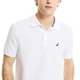 thumbnail image 3 of Polo Nautica de manga corta con diseño liso para hombre, color blanco, 3 of 4