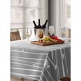 thumbnail image 6 of Gray Flower Table Cloth, Geometric Stripe Gradient Branch Minimalist Waterproof Tablecloth for Rectangle Tables, Reusable Washable Fabric Table Cover for Restaurant Kitchen Dining Tables 60"x102", 6 of 6