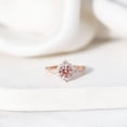 thumbnail image 5 of Rosec Jewels IGI Certified Lab Grown Pink Diamond Engagement Ring - 1 Carat - Fancy Pink Color and VS1 Clarity - Vintage Pink Diamond Ring, 14K Rose Gold, US 12.50, 5 of 9