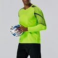 thumbnail image 3 of Zaldita Men's Gladiator Goalkeeper Jersey Youth Padded Goalie Shirt Soccer Jersey Sports Team Fluorescent Green M, 3 of 4