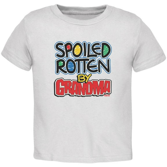 Spoiled Rotten By Grandma Toddler T Shirt White 2T
