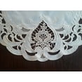 thumbnail image 3 of Doily Boutique Table Runner with Ivory Lace Insets on Ivory Fabric, Size 34 x 15 inches, 3 of 4