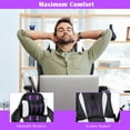 thumbnail image 6 of YRLLENSDAN Gaming Chair Video Game for Adults, Leather High Back Computer Chair with Flip-up Arms/Lumbar Support/Headrest Adjustable White Desk Chairs for Computer, Women Men, 6 of 8
