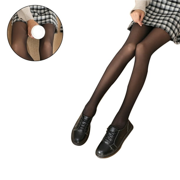 1 Pair Flawless Legs Fake Translucent Warm Fleece Pantyhose for Women,  Fleece Lined Tights Pant, Autumn and winter pantyhose