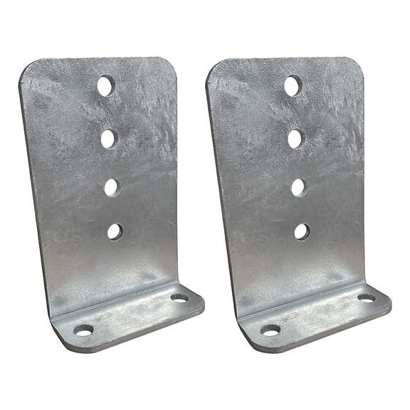 2 Pack - 8" Galvanized L-Type Boat Trailer Bunk Bracket, Heavy Duty
