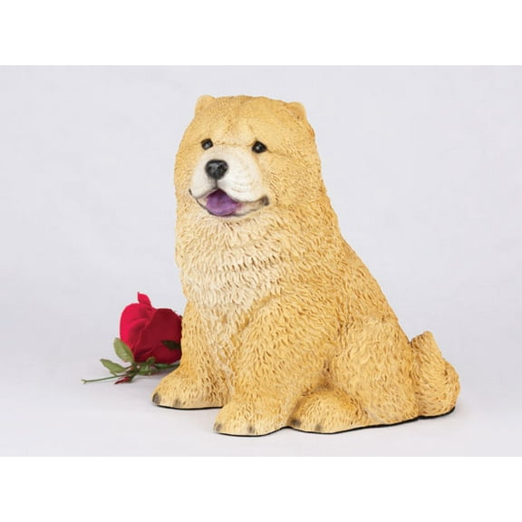 Chow Red Cremation Pet Urn for a Dog Memorial in remembrance of your beloved family pet