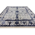 thumbnail image 4 of Unique Loom La Jolla Collection Tone Traditional Square Rug, 10 Feet, Blue/Ivory, 4 of 5