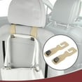 thumbnail image 3 of Ofertas Únicas 2 Pcs Gancho Universal para Reposacabezas de Asiento de Automóvil para Bolsos y Mochilas Beige 6.50"x1.73", 3 of 7