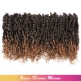 thumbnail image 3 of Toyotress Tiana Passion Twist Hair - 12 Inch Pre-twisted Passion Twist Crochet Braids Pre-looped Ombre Blonde Synthetic Braiding Hair Extensions, 3 of 3