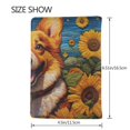 thumbnail image 3 of Pofeuu Artistic Sunflower Corgi Print Travel Document Organizer Passport Holder Men Women for Family (6.5 in x 4.5 in),Wallet Holder Credit Card Clutch Bag Case, 3 of 5