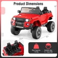 thumbnail image 3 of Costway 24V 2 Seater Ride on Car for Kids Licensed Toyota LC250 Ride on Truck with Remote, 3 of 10