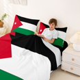 thumbnail image 3 of Manfei Jordan Flag Bed Sheets,Patriotic Theme Art Full Size Sheets,Black White Green,4-Piece,1 Flat Sheet, 1 Fitted Sheet and 2 Pillowcases, 3 of 6