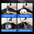 thumbnail image 4 of MEET Double Bowl Kitchen Sink & Drain Kit, 32 in Stainless Steel Vegetable Dishwashing Basin with Sewer Pipe Drain Basket, 8-Inch Deep, Black, 4 of 10