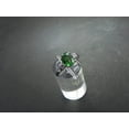thumbnail image 2 of 925 Sterling Silver Green Tsavorite Garnet Ring Woman Engagement Ring Birthstone Gift Ring, 2 of 3