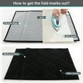 thumbnail image 4 of FloorHug Kitchen Rugs and Mats 2 PCS, 20"x30"+20"x48", Absorbent and Stain-Resistant Kitchen Mats Non-Slip, Kitchen Runners Machine Washable, Rugs for Kitchen, Laundry Room, Entrance, Black, 4 of 9
