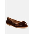 thumbnail image 6 of Pothos Luxurious Velvet Bow Ballerinas, 6 of 9