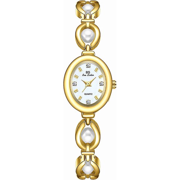 Fashion Women's Dress Watch Elegant Oval dial Ladies Bracelet Waterproof Analog Casual Watch