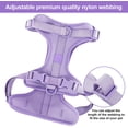 thumbnail image 2 of YSTINNG No Pull Lightweight Dog Harness: Adjustable Durable Breathable Mesh Pet Vest Harness with Soft & Comfortable Cushion, for Small Medium Large Dogs (Medium, Lilac) YD72-1009, 2 of 7