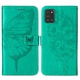 thumbnail image 2 of Galaxy A31 Phone Case, Dteck Embossed Butterfly Magnetic Flip PU Leather Wallet Foilo Case Stand Protective Cover with Hand Strap [Built-in card slots/money pocket] for Samsung Galaxy A31, Green, 2 of 5