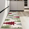 thumbnail image 4 of Multicolor Christmas Tree Pattern Kitchen Rug Mat,Kitchen Runner Rugs Non Skid Washable,Decorative Kitchen Floor Mats for Kitchen,Sink,Laundry,17"X47", 4 of 5