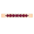 thumbnail image 2 of Dazzlingrock Collection Round Ruby 7 Stone Stackable Wedding Band for Women (Color Red, Clarity Highly Included) in 10K Rose Gold, Size 5.5, 2 of 4