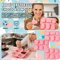 thumbnail image 2 of Easter Egg Mold Easter Egg Silicone Mold For Baking Egg Shaped Silicone Molds For Baking Easter Bunny Chocolate Silicone Mold For Cake, 2 of 6