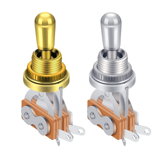 2 Pieces 3 Way Guitar Toggle Switch Electric Guitar Pickup Selector