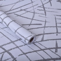 Grey Geometric Wallpaper Modern Abstract Wallpaper Peel and Stick 17.5" x 118" Removable