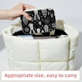 thumbnail image 6 of Black White Easter Velvet Portable Earring Holder with Removable Compartment - Gift-Worthy Jewelry Stand and Travel Organizer with Necklace Holder, 6 of 7