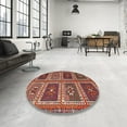 thumbnail image 4 of Ahgly Company Machine Washable Indoor Rectangle Contemporary Dark Almond Brown Area Rugs, 8' x 12', 4 of 7
