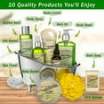thumbnail image 2 of Aqua Elegante Bath Gift Basket For Women - Luxury Body Care Set With Green Tea & Lemongrass, 2 of 10