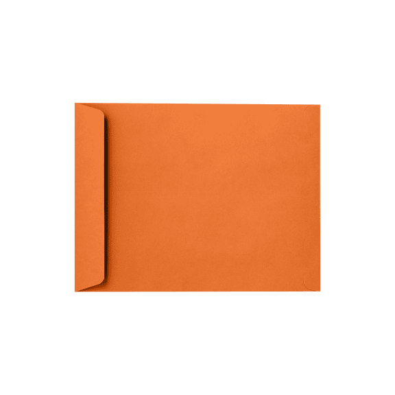 LUXPaper 10 x 13 Open End Envelopes, Mandarin Orange, 250/Pack