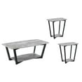 thumbnail image 1 of Ensemble de Table Basse 3 Pcs avec Table Basse et Ensemble de 2 Tables d'Appoint en Faux Bouleau, 1 of 3