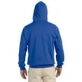 thumbnail image 3 of 994MR Jerzees NuBlend Fleece Quarter-Zip Pullover Hooded - Royal - 3XL, 3 of 5
