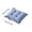 Blue, variant on Ruffled Chair Cushion, Tufted Square Seat Cushion with Ties, Soft Thick Cotton Chair Pad, Non Slip Decorative Cushion for Dining Chair, Kitchen, Office, Home (40x40 cm)