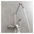 thumbnail image 1 of Fodable Kitchen Faucet Brass Black Kitchen Sink Mixer Tap Hot & Cold Wall Mounted With Spray Gun Rotating Sink Mixer ,Easy to Install, 1 of 7
