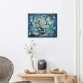 thumbnail image 3 of Farmhouse Navy Blue Daisy Flower Decor Wall Art Rustic Floral Butterfly Today I Choose Joy Pictures Wall Decor Canvas Painting Prints Artwork Decorations Framed for Bathroom Bedroom Kitchen 20"x16", 3 of 4