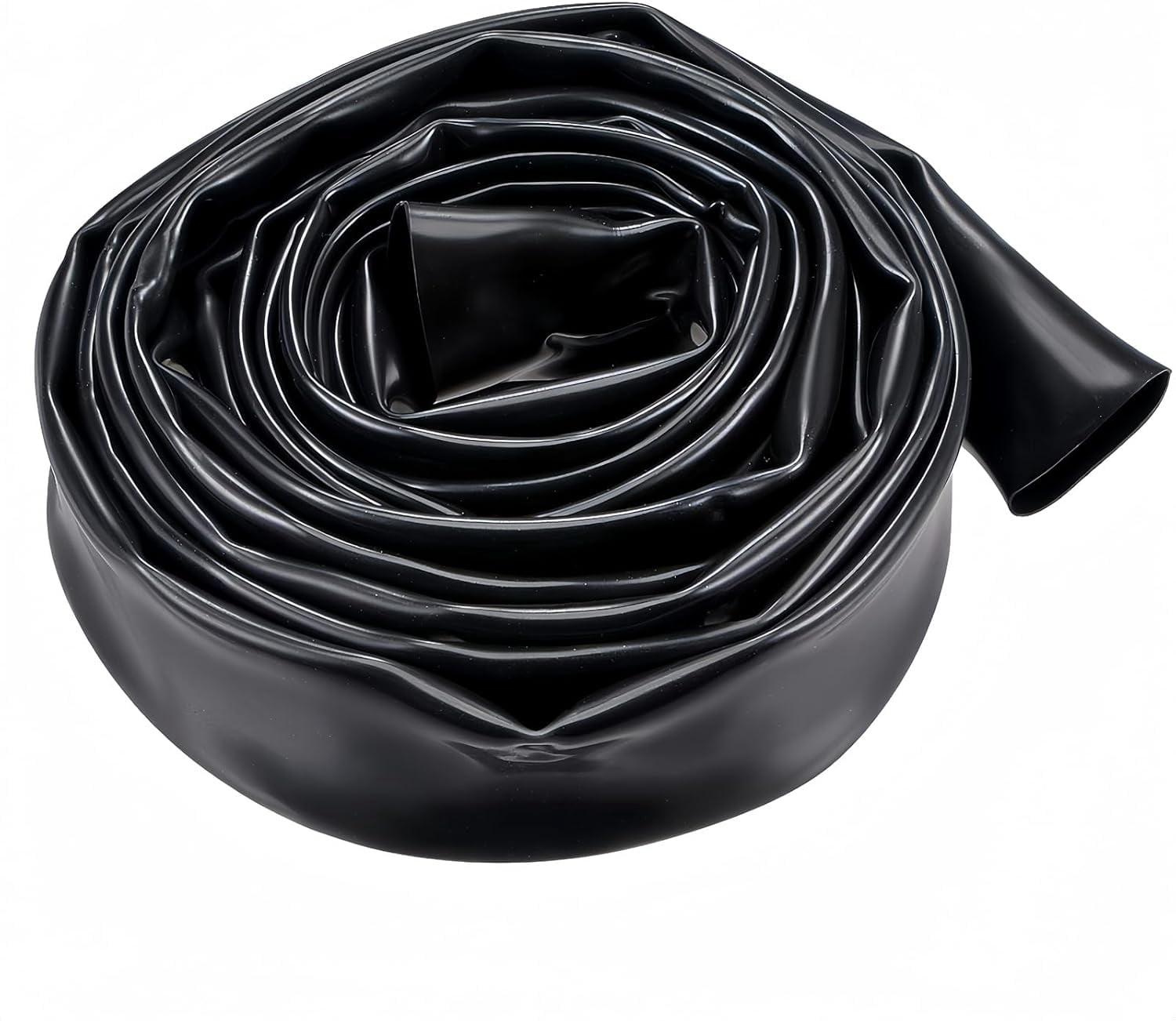 FEFEFW-18mm x 19mm x 3m PVC Tube Wire Harness Tubing High Temperature Resistant Cable Management Cable Sleeve,Black,1PC