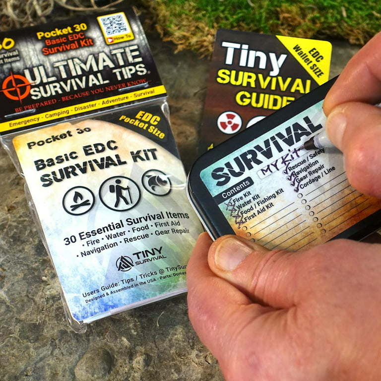 DIY - Altoids® Tin - Tiny Survival Kit Checklist Stickers - 3 Pack