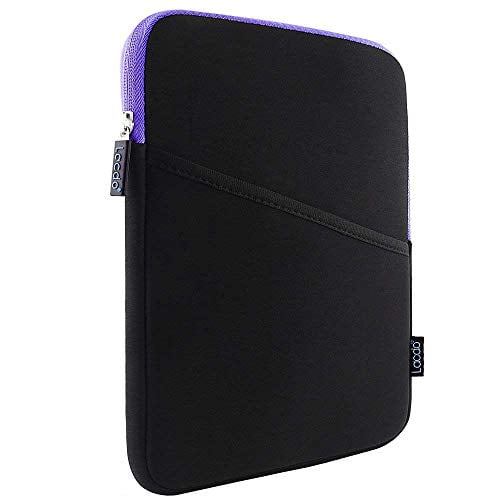 Lacdo Shockproof Tablet Sleeve Case for 10.2-inch New IPad 2019 11 Inch New IPad Pro 2018 IPad Pro 10.5 Inch 9.7 Inch New IPad IPad Air 2 Protective Bag, Fit Apple Smart Keyboard,Purple/Blac