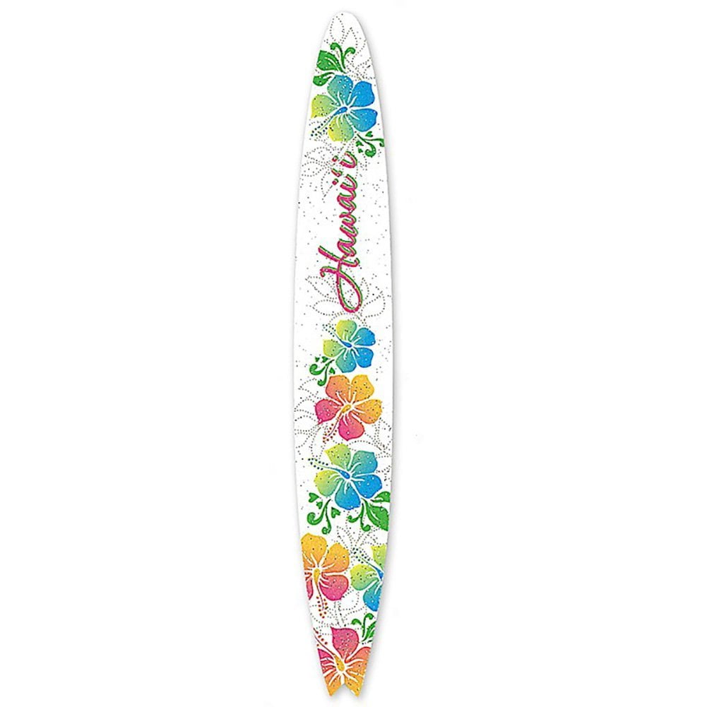 Hawaiian Emery Boards 3 Pack Surfboard Hibiscus Rainbow
