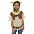 thumbnail image 2 of DreamWorks Shrek Toddler Boy or Girl Cosplay Hooded T-Shirt Green Tan, 2 of 2