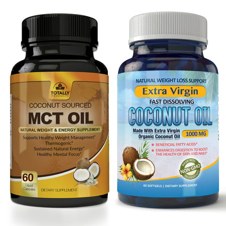 Totally Products  Premium MCT OIL 3000mg and Coconut Oil 1000mg Liquid
