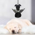 thumbnail image 2 of Pet Memory Pendant Dog Sympathy Gift Pet Memory Pendant Rainbow Moon Angel Dog Long Chain 3D Charm Decorative Exquisite Dog Sympathy Acrylic Window Hangings, 2 of 7