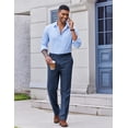 thumbnail image 3 of COOFANDY Men's Classic Dress Pants Flat Front Hidden Expandable Waistband Casual Suit Pant, 3 of 6