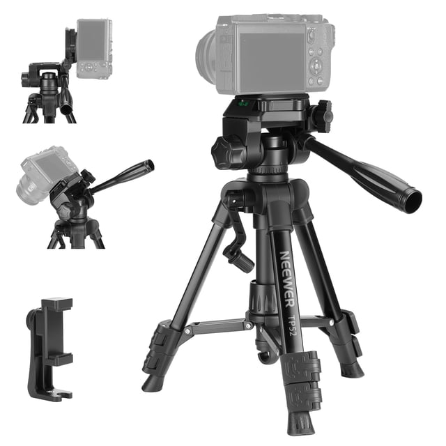 Trípode de Cámara Neewer TP52 Mini Metálico Portátil 63 cm