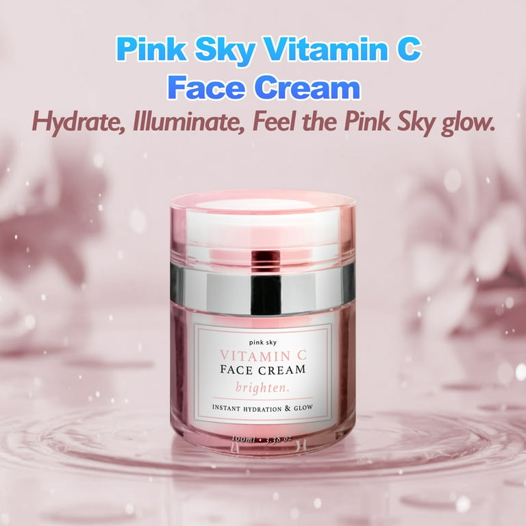 Pink Sky Face Cream instant hydration and glow Vitamin C Face