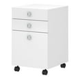 thumbnail image 2 of Home Square 3 Drawer Mobile Wood Filing Cabinet Set in Pure White (Ste of 2), 2 of 6